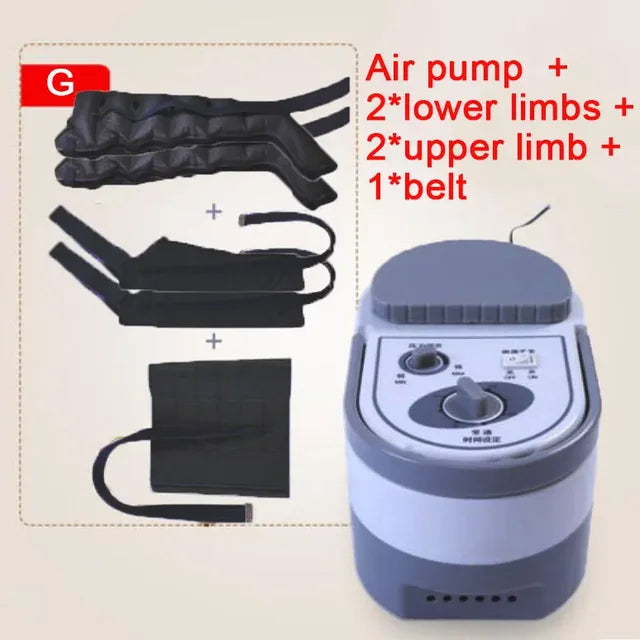 6 Cavity Air Compression Foot Massage Leg Vibration Physics Therapy Pain Relief Arm Waist Pneumatic Air Beauty Health Device
