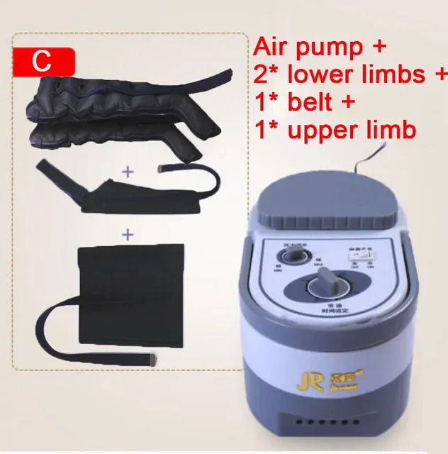 6 Cavity Air Compression Foot Massage Leg Vibration Physics Therapy Pain Relief Arm Waist Pneumatic Air Beauty Health Device