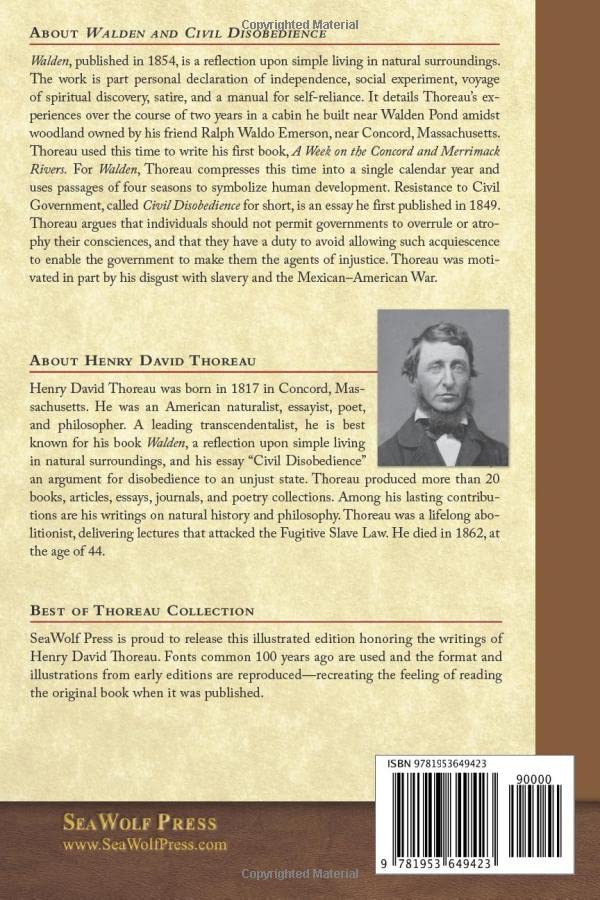 Walden and Civil Disobedience By Henry David Thoreau