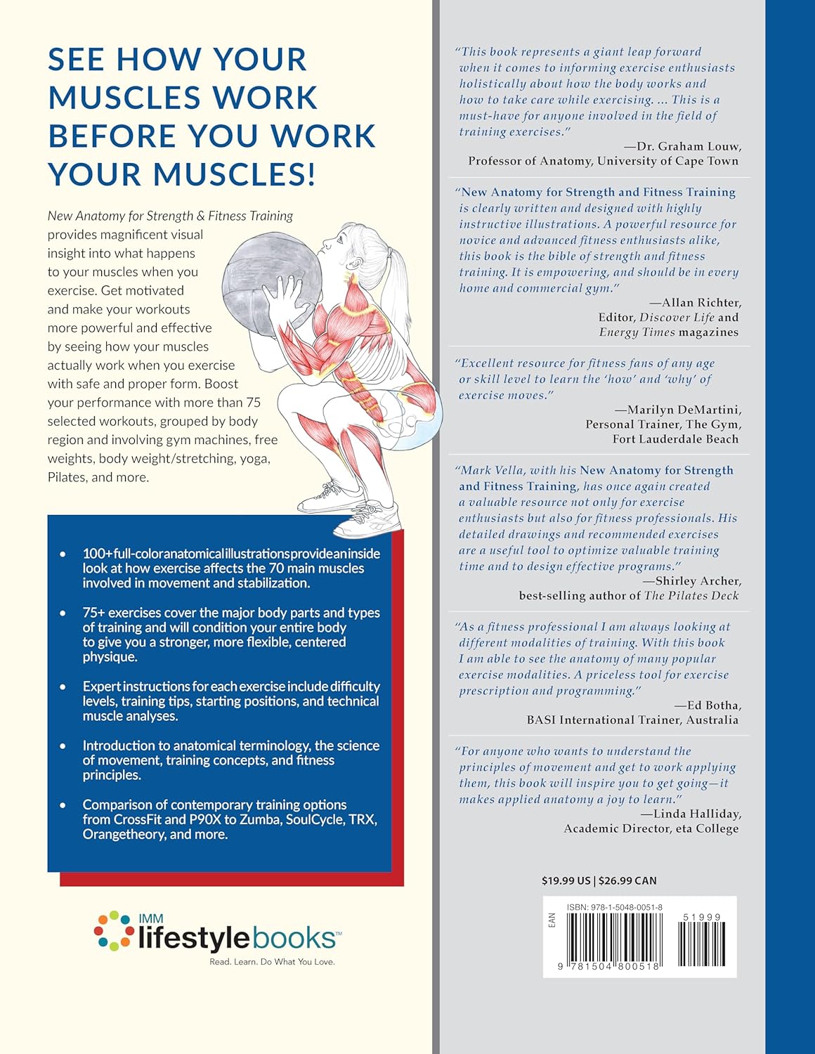 New Anatomy for Strength & Fitness Training An Illustrated Guide By Mark Vella