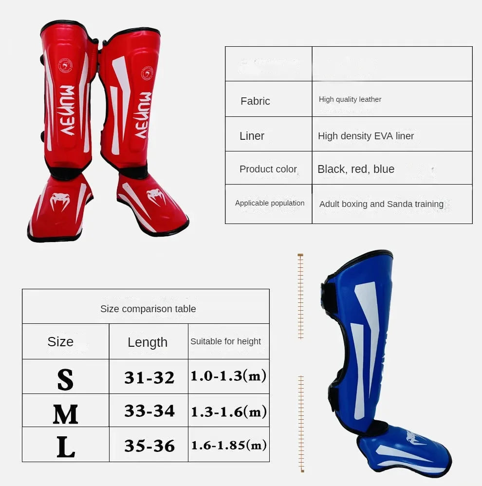 Thai Boxing Sanda Leg Guards Path Protection