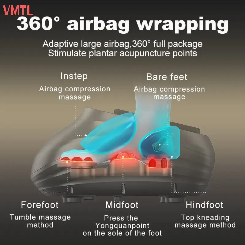 Electric Shiatsu Foot Massage Machine Air Compression