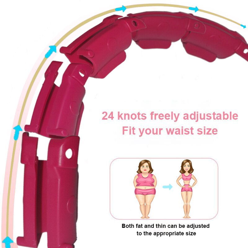 Adjustable 24-28 Sections Fitness Smart Sport Hoop