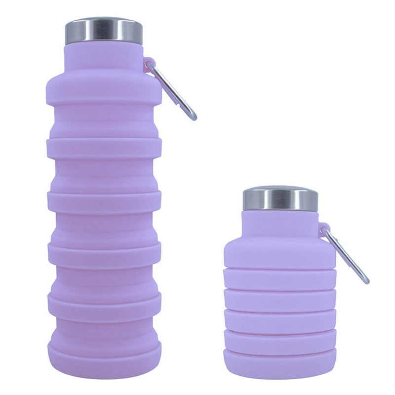 New Portable Silicone Water Bottle Retractable Folding Coffee Bottle Cups E Outdoor Travel Tools Collapsible Sport Bottles
