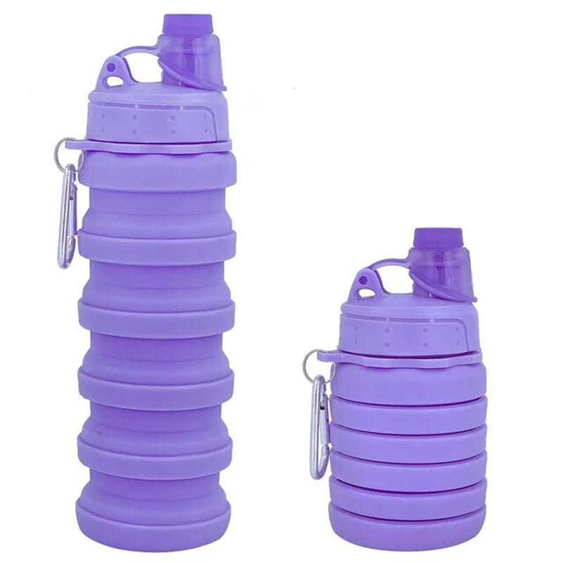 New Portable Silicone Water Bottle Retractable Folding Coffee Bottle Cups E Outdoor Travel Tools Collapsible Sport Bottles