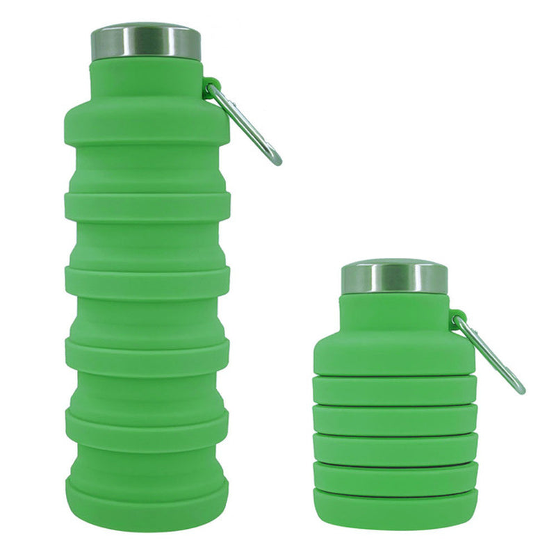 New Portable Silicone Water Bottle Retractable Folding Coffee Bottle Cups E Outdoor Travel Tools Collapsible Sport Bottles