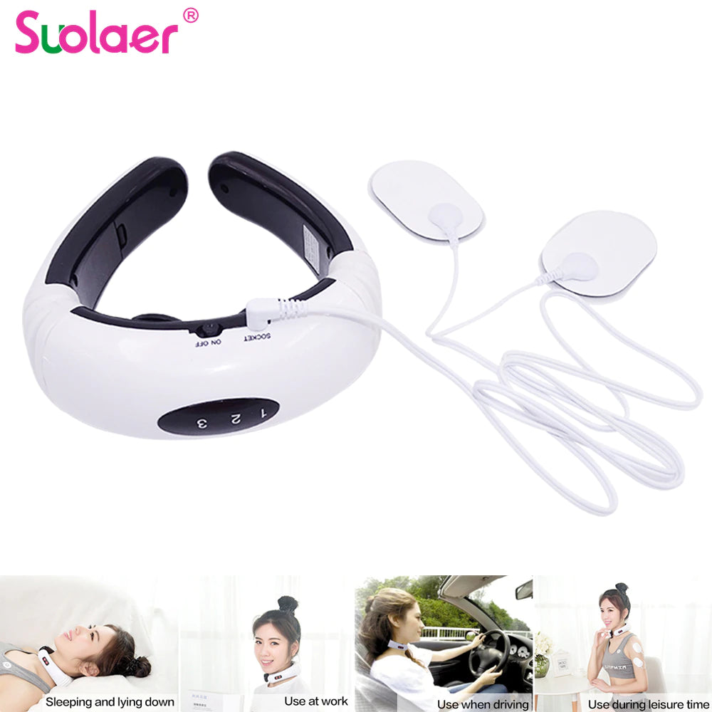 Electric Neck Massager & TENS Heating Relaxation Machine