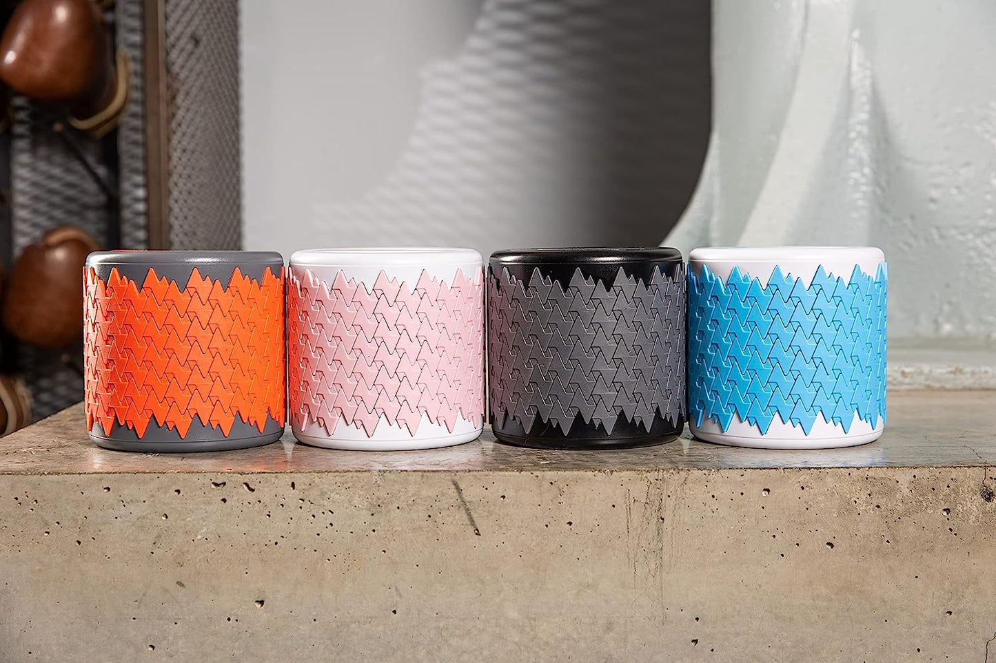 Collapsible High Density Foam Roller Deep Tissue Massage 4 Colours (Red/Grey)