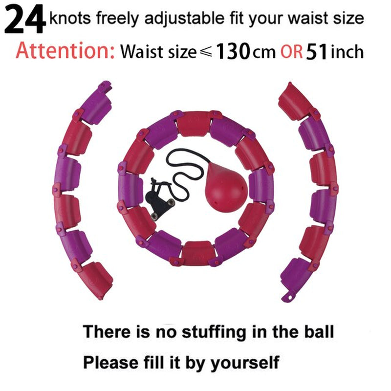 Adjustable 24-28 Sections Fitness Smart Sport Hoop