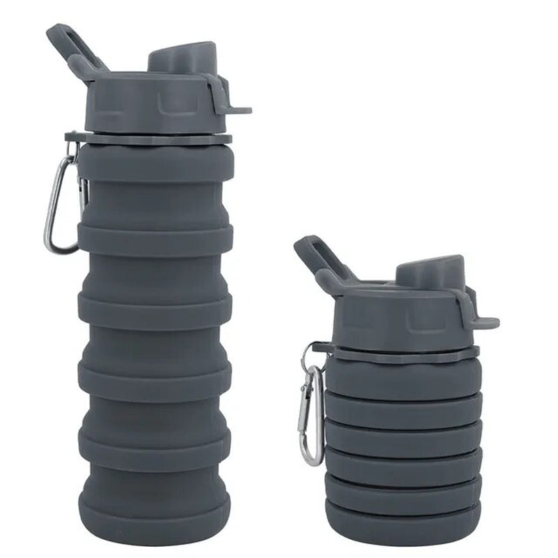 New Portable Silicone Water Bottle Retractable Folding Coffee Bottle Cups E Outdoor Travel Tools Collapsible Sport Bottles
