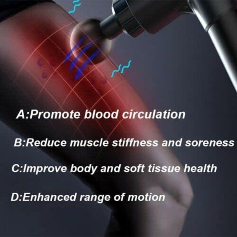 Portable Massage Gun with 4 Massage Heads