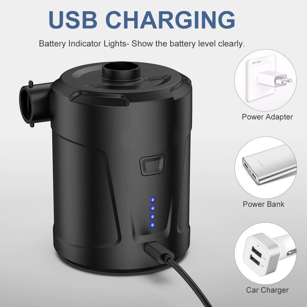 Portable Electric Air Pump, Perfect Inflator / Deflator Pump