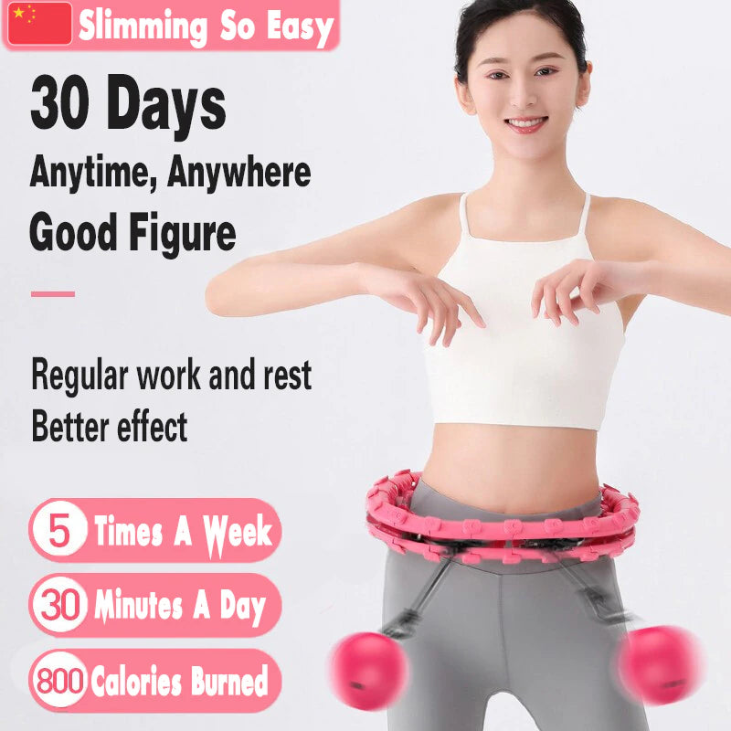 Adjustable 24-28 Sections Fitness Smart Sport Hoop